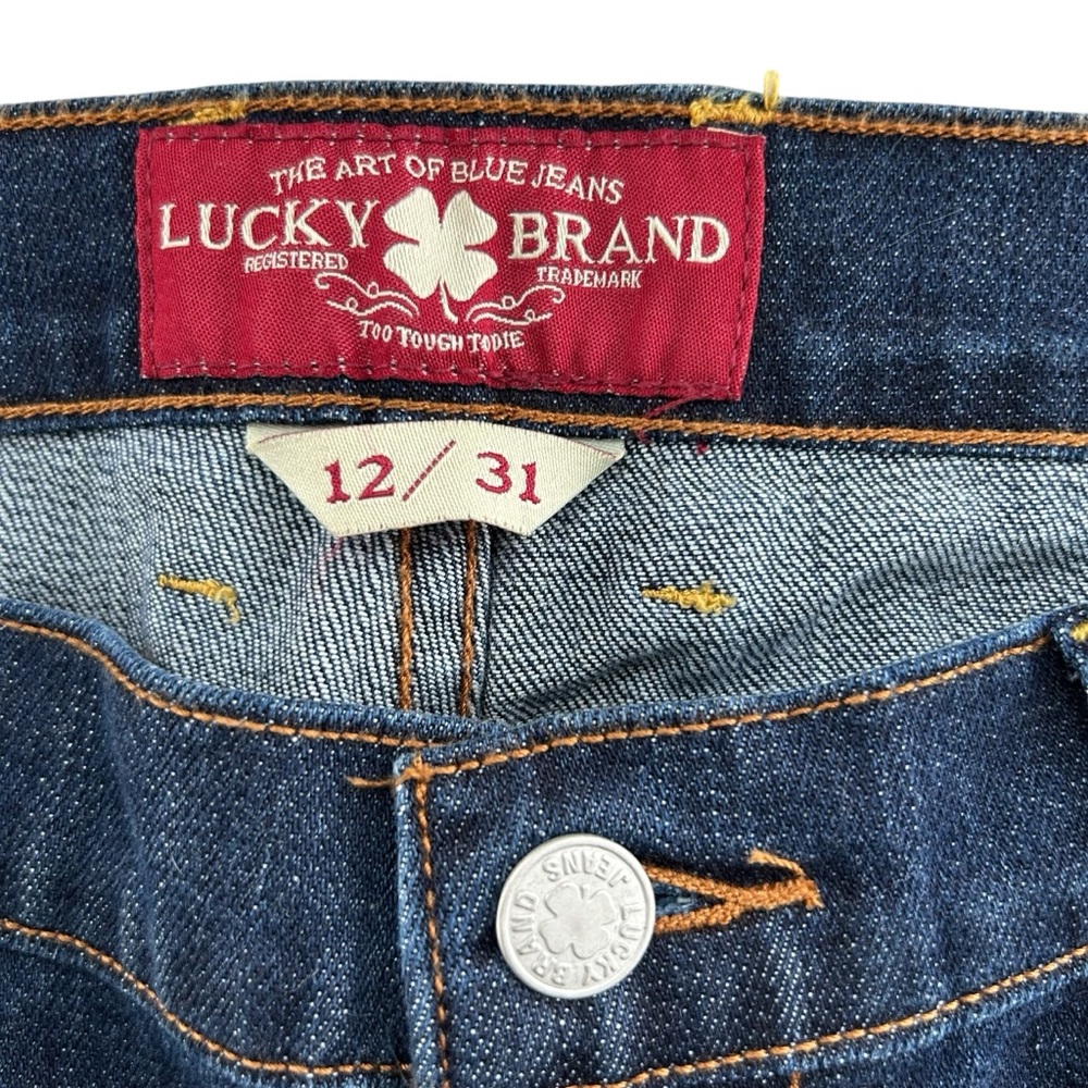 LUCKY BRAND Sweet N’ Crop Cuffed Capri Blue NEW Jeans 12/31 - Picture 3 of 9